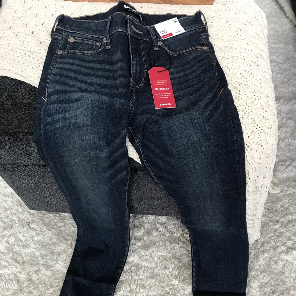 Express Skinny Mid-Rise Jeans